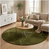 Snapstyle Hochflor-Teppich Super Soft Hochflorteppich Livorno Rund, Rund, Höhe: 17 mm