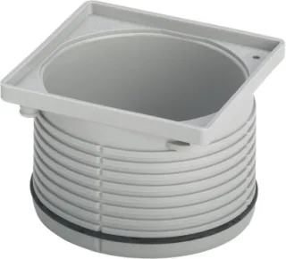 Viega Aufsatzrahmen 4922.2 in 100x100mm Kunststoff grau 534516