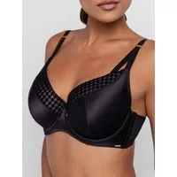 Dorina Halbschalen-BH Julianna flocked Mesh & Satin, gepolsterte Cups