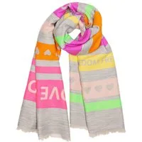 Caspar Modeschal Weicher Damen Schal aus Viskose Halstuch mit buntem Muster - SC540, angenehm warm & weich, ideal für Frühling, Herbst & kühle Wintertage