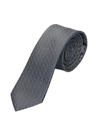 s.Oliver BLACK LABEL - Gemusterte Krawatte blau - Gr. - 1