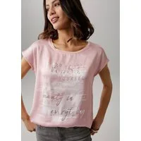 Laura Scott Shirtbluse aus Satin mit dezentem Aufdruck