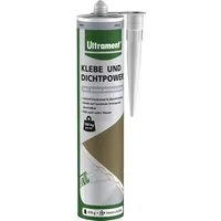 Ultrament Silikon Ultrament Klebe- und Dichtpower grau, 470 g