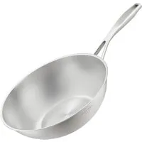 SILBERTHAL Wok Pfanne 28cm Unbeschichtet Induktion