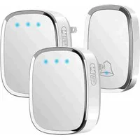 feinlux Türklingel-Set Türklingel-Set, 1 Empfänger, 1 Klingeltöne, (Set, Türklingel kabellos), LED-Anzeige, kabellose Türklingel ist für ältere Menschen