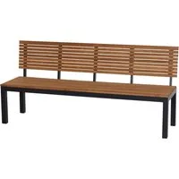 Siena Garden Gartenbank Bozen 3er Aluminiumgestell anthrazit Robininenholz, Flächen aus Robinienholz FSC® 100%