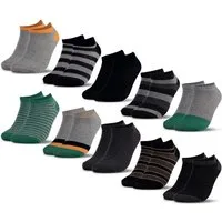 OCCULTO Sneakersocken Occulto Kinder Sneaker Socken 10er Pack (Modell: Mikl) (10-Paar)