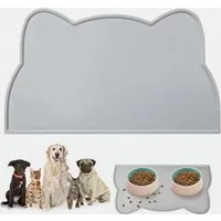 FOUORTUNATE-BEE Futternapf Silikon Fressmatte für Hunde & Katzen – rutschfest, wasserdicht, Rutschfeste Unterlage für sauberes Füttern von Hund und Katze