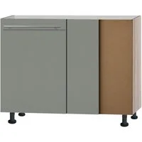 OPTIFIT Eckunterschrank Bern 100 cm breit, mit 1 Tür mit höhenverstellbaren Füßen, mit Metallgriff