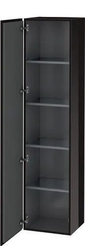 Duravit L-Cube Hochschrank Schwarz Hochglanz 400x363x1760 mm - LC1180L4040 LC1180L4040