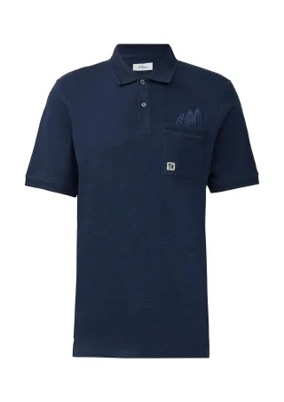 s.Oliver - Polo-Shirt blau - Gr. - M
