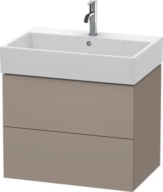 Duravit L-Cube Waschtischunterbau wandhängend Basalt Matt 684x459x544 mm - LC627604343 LC627604343