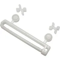 GARDINIA Gardinenstange Gardinia, Schlaufengleiter m rollen 50mm weiss, weiß