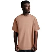 Reichstadt Oversize-Shirt Herren Oversized Kurzarmshirt 22RS033 mit Stitching auf der Brust