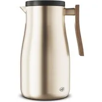 Alfi Isolierkanne STUDIO ALLURE, aus doppelwandigem Edelstahl, 1 l, (1-St), 12h heiß & 24h kalt, ergonomischer Griff, große Öffnung