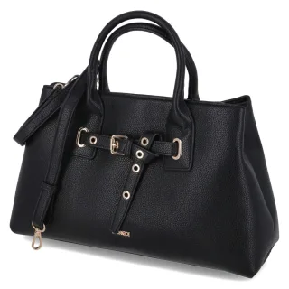 L.Credi Handtasche SADETTE - Gr.  - Schwarz - Synthetik