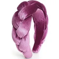 LuxusKollektion Haarband Samt Geflochtenes Stirnband Trachten Vintage Haarreif Breit Frau