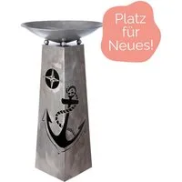GILDE Gartenstuhl Maritimer Schalenständer Anker aus Metall von Gilde - Hingucker - 95c