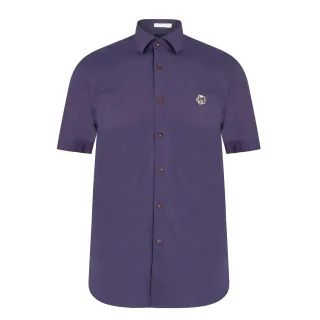 Ted Baker - "Fonsho" Hemd für Herren, kurzärmlig (Dunkel-Marineblau)
