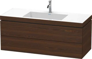 Duravit L-Cube c-bonded Set wandhängend Nussbaum gebürstet Matt 1200x480x500 mm - LC6929O6969 LC6929O6969