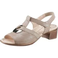 Ara LUGANO Sandalette, Sommerschuh, Sandale, Blockabsatz, mit Gummizug und Klettverschluss