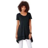 heine T-Shirt Longshirt Kurzarm
