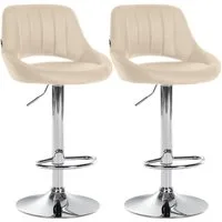CLP Barhocker Milet Kunstleder (Set, 2er), Kunstleder, höhenverstellbar und drehbar