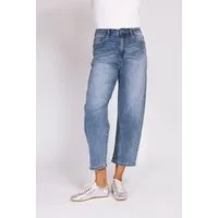Zhrill 7/8-Jeans IZA bequeme Passform, gerade Beinform, 7/8-Länge, mit Animal-Print