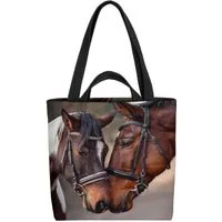 VOID Henkeltasche (1-tlg), Pferde Fohlen Reiten Sommer Sattel Zaumzeug Pferdedecke Pferdehalfter
