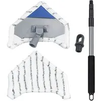 Maximex Bodenwischer-Set Multiflex-Wischer inkl. Teleskopstiel, (Set, 5-St), für Fliesen, Fenster und Böden, mit Aufhangöse