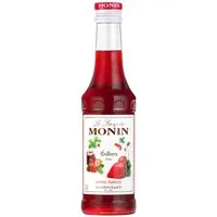 MONIN Getränke-Sirup, Monin Erdbeere Sirup mit natürlichem Aroma 250ml