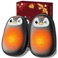 FOSMET Handwärmer Elektrischer Handwärmer 2er,8000mAh USB Taschenwärmer, wiederaufladbar, Magnetisch Tragbar Taschenwärmer Wiederverwendbar, Geschenk für Frauen Männer,Outdoor Camping Sportarten.