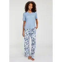 LASCANA Pyjama (Set, 2 tlg) mit bedruckter Hose