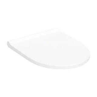 Geberit Acanto WC-Sitz 502719011 Scharniere Messing verchromt, mit Absenkautomatik, abnehmbar, weiß