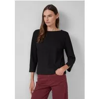 s.Oliver 3/4-Arm-Shirt T-Shirt Strukturiertes Shirt mit verkürztem Ärmel