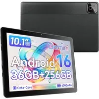 Happybe 10 Zoll Android 16 Octa-Core 36(6+30)GB RAM 256GB 6000 mAh HD 1280×800 Tablet (10.1", 256 GB, Android)