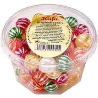 KUEFA Süßigkeit, Küfa Stachelbeeren fruchtig bunte Fruchtbonbons 5fach sortiert 200g