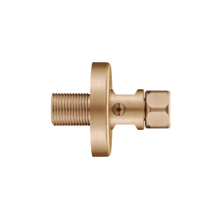Wandanschluss 1/2"x1/2" L40 absperrbar, brushed copper 3600014966