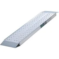 TRUTZHOLM Auffahrrampe 100x28 m 270kg Alu gelocht Verladerampe Motorradrampe Sicherungsbolzen (Artikel, 1-St), profilierte Oberfläche