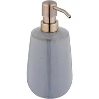 WENKO Seifenspender Sirmione, für bis zu 430ml Flüssigseife, aus Keramik mit Kupferakzent
