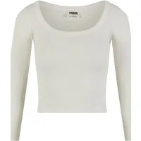 URBAN CLASSICS Longsleeve Urban Classics Ladies Rib Jersey Wide Neck Longsleeve (1-tlg)