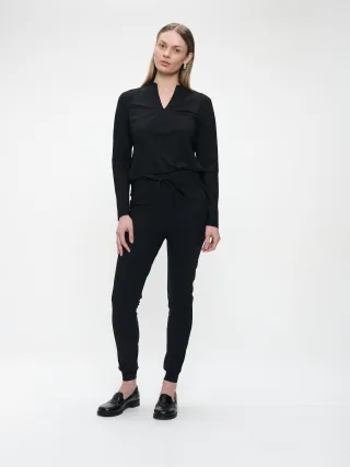 Jane Lushka - Andrea top LS technical jersey black - Gr. - XS