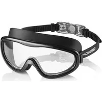 Aqua Speed Schnorchel RAY FS Tauchmaske mit Stoff-Kopfband für Erwachsene / Jugendliche (Einzel Schwimmmaske mit gehärtetem Glas), Taucherbrille Stoffband Einzellinse