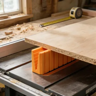 Plywood Cutting Support Tool 19.6 x 3.7 x 8.9 cm 220g Portable Panel Holder For Table Saw And Circular Saw Stable Suppor