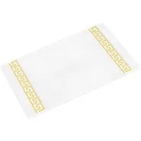 Belle Arti Badematte Badematte Badvorleger Duschmatte Badezimmerteppich Mäander rutschfest, rutschhemmend beschichtet, mit Noppen an der Unterseite, eingestickt, antirutsch, fußbodenheizunggeeignet, schnelltrocknend, weich, antiallergisch, Baumwolle,