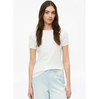 s.Oliver Kurzarmshirt T-Shirt T-Shirt im Slim Fit mit Wellenkante