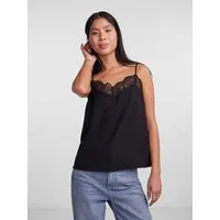 pieces Trägertop PCTIFFANY STRAP LACE TOP WVN NOOS BC Kunstfaser, regular fit