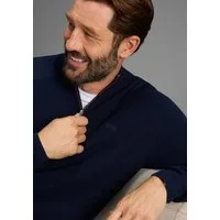 Man's World Troyer Neue Kollektion ! Highlight kontrastfarbener Reißverschluss! Feinstrick Rippe, ideal für die Übergangszeit