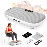 MERACH Vibrationsplatte Bluetooth-Trainingsgerät, bis zu 200 kg belastbar, 200 W, 10 Intensitätsstufen, (1 tlg), Ganzkörpertraining, intensiver Muskelaufbau, robuste Bauweise