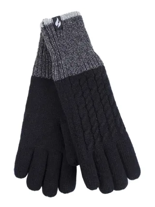 Heat Holders - Damen Thermohandschuhe für den Winter im Kisdon Style - Schwarz